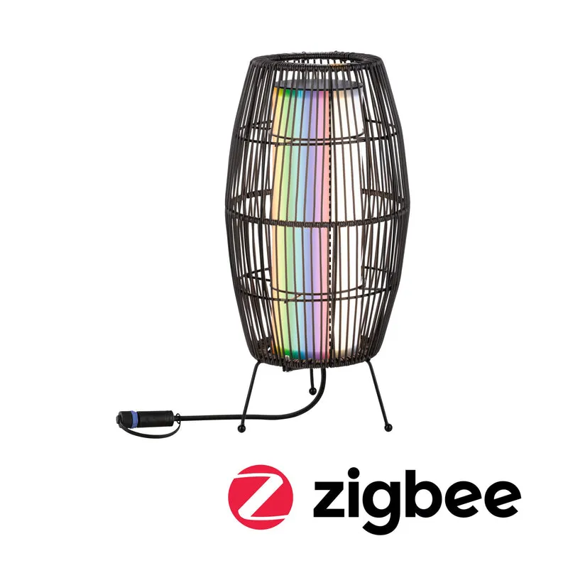 Paulmann Plug & Shine LED Lichtobjekt Basket IP44 RGBW 3,2W Schwarz