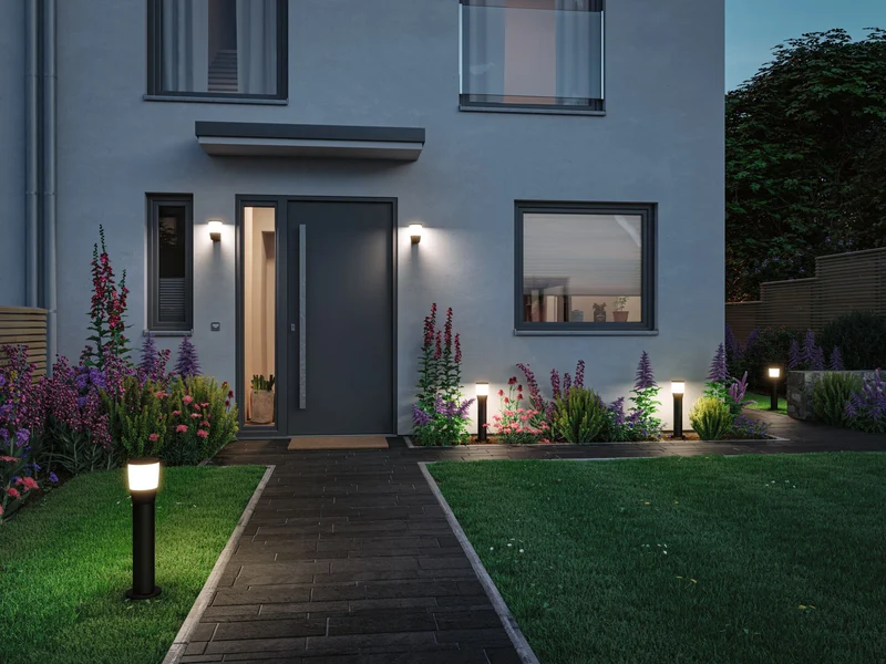 Paulmann LED Außenwandleuchte Bako seewasserresistent IP44 110x140mm max. 20W 230V Anthrazit Aluminium