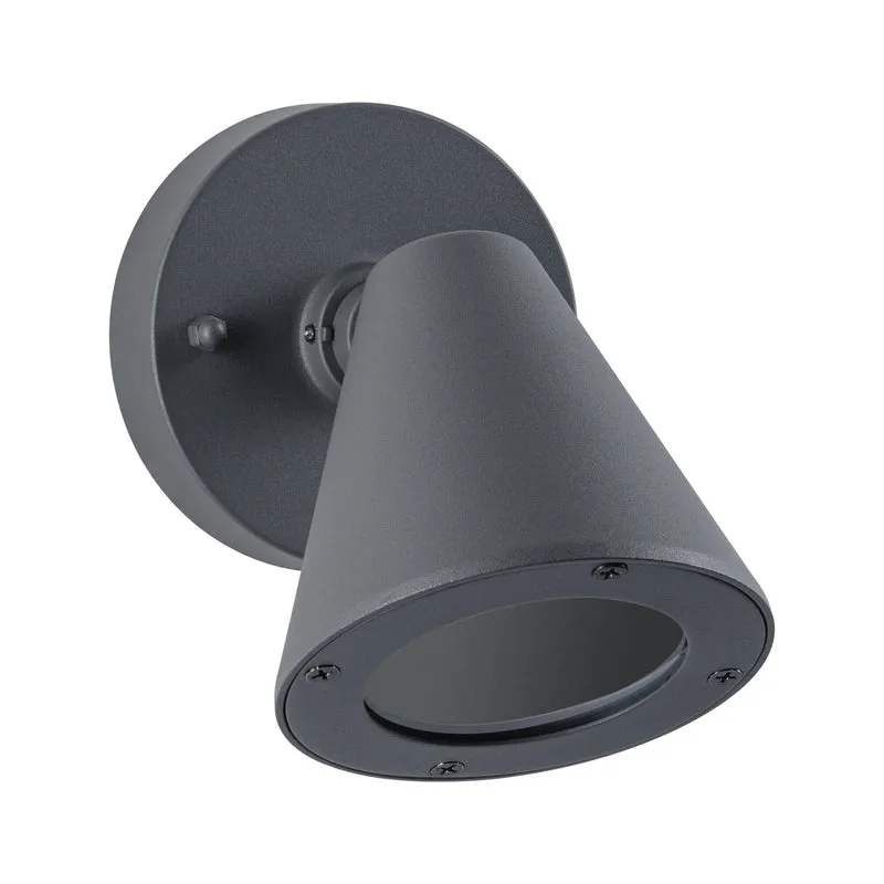 Paulmann Außenwandleuchte Trian IP44 rund 100x125mm max. 35W 230V Anthrazit Aluminium