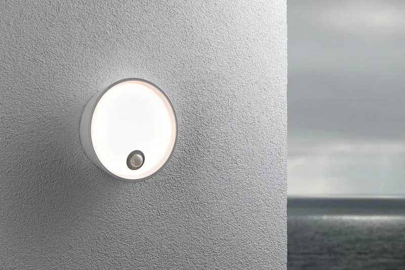 Paulmann LED Außenwandleuchte Platomo IP44 rund 180mm 3000K 14,5W 1200lm 230V Weiß Kunststoff