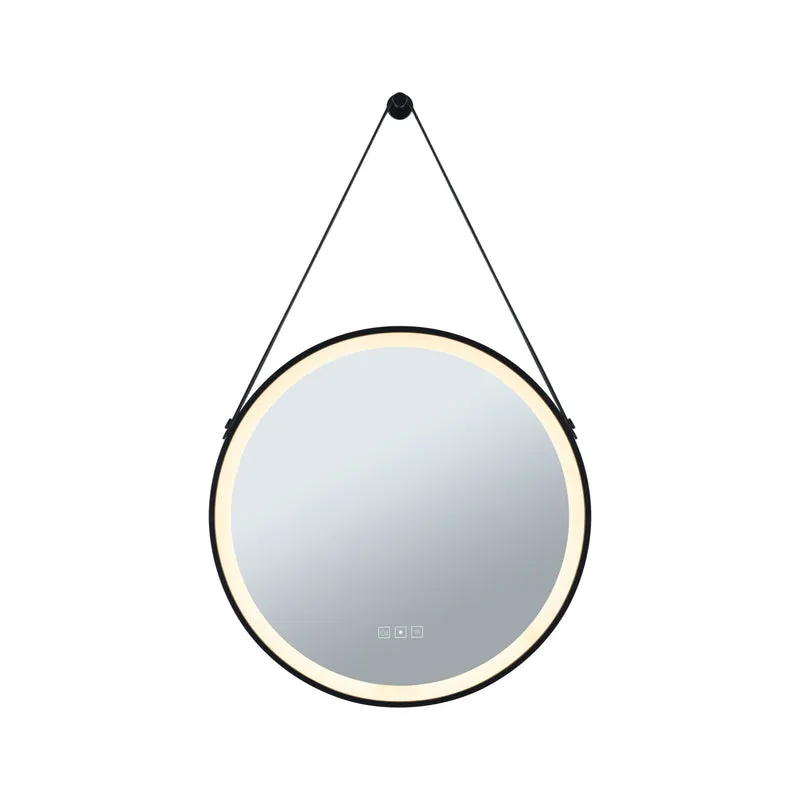 Paulmann LED Leuchtspiegel Mirra IP44 White Switch 750lm 230V 11,5W dimmbar Schwarz,Spiegel
