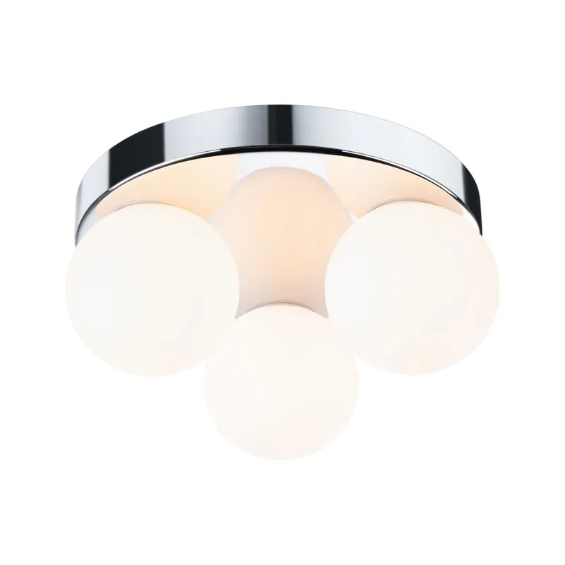 Paulmann Deckenleuchte Gove IP44 G9 230V max. 3x20W dimmbar Chrom,Satin