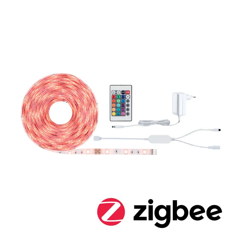 Paulmann SimpLED LED Strip RGB Komplettset Smart Home Zigbee 5m 20W 450lm 30LEDs/m RGB 24VA