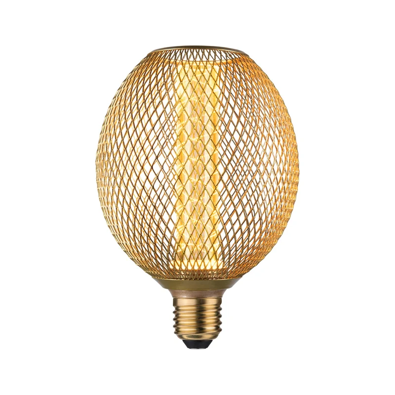 Paulmann Metallic Glow Standard 230V LED Globe Spiral E27 230V 200lm 4,2W 1800K Messing