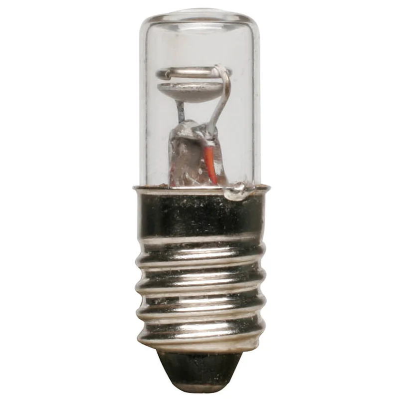 Glimmlampe, E10, 230V, 10 x 28 mm 1,5mA