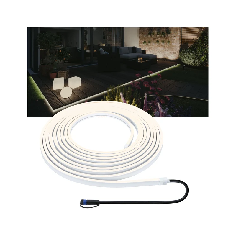 Paulmann Plug & Shine LED Stripe Smooth Einzelstripe IP68 3000K 46W Schwarz