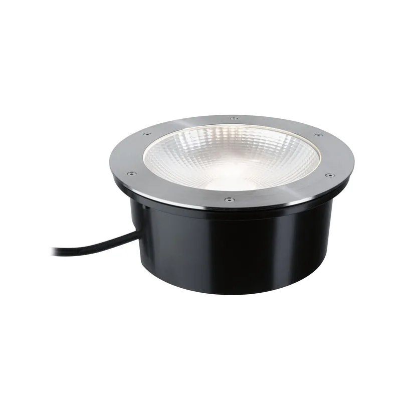 Paulmann LED Bodeneinbauleuchte Durea IP67 rund 273mm 3000K 15W 950lm 230V Edelstahl Metall