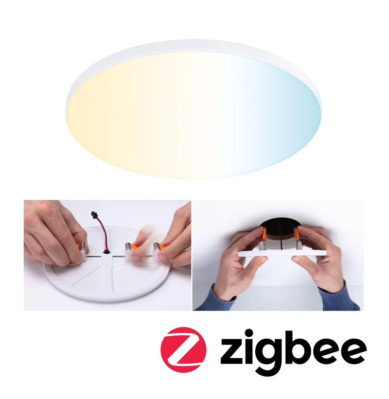 Paulmann VariFit LED Einbaupanel Veluna Edge IP44 rund 160mm 1000lm Tunable White Weiß dimmbar