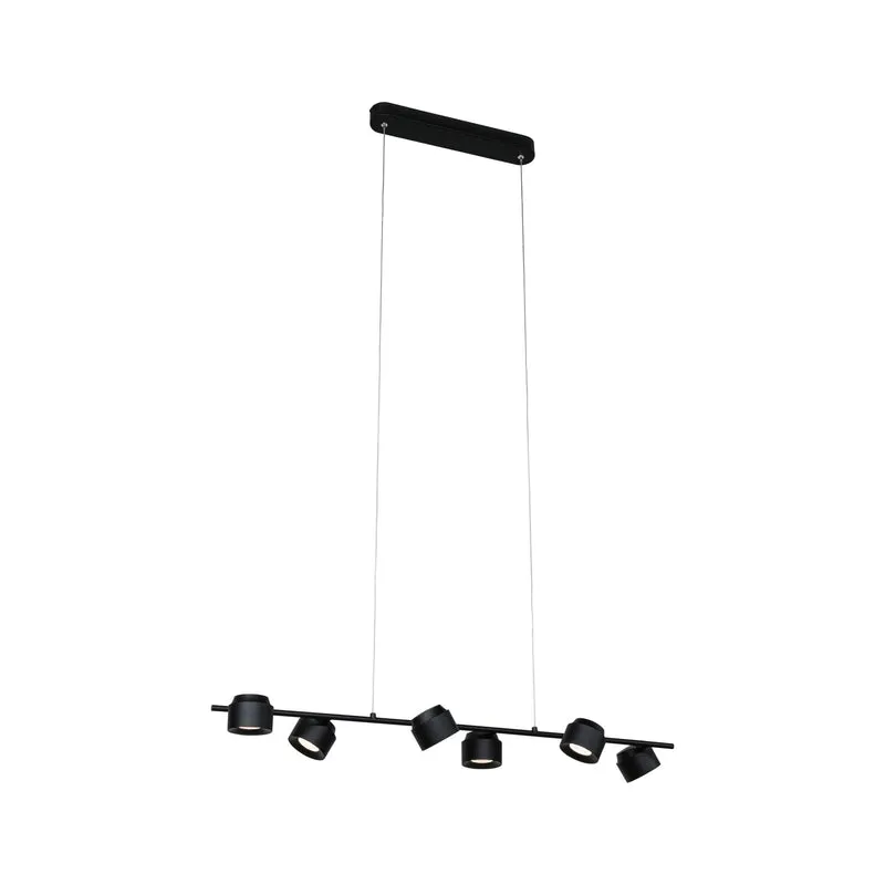 Paulmann LED Pendelleuchte Puric Pane 2700K 6x350lm 6x4,5W Schwarz dimmbar