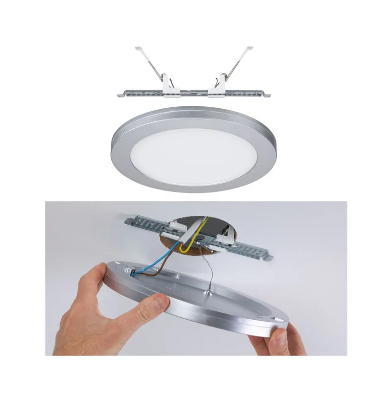 Paulmann LED Einbaupanel 2in1 Cover-it rund 225mm 1200lm 4000K Chrom matt