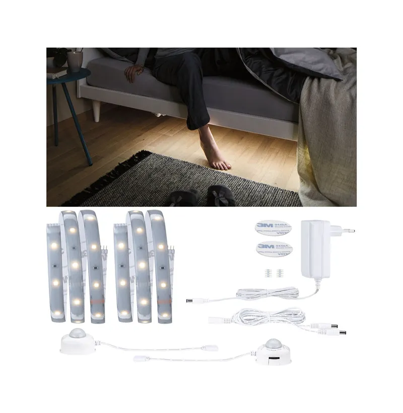 Paulmann MaxLED 250 Night Comfort Set für Doppelbett 1m 2700K 2x4W 24VA Silber