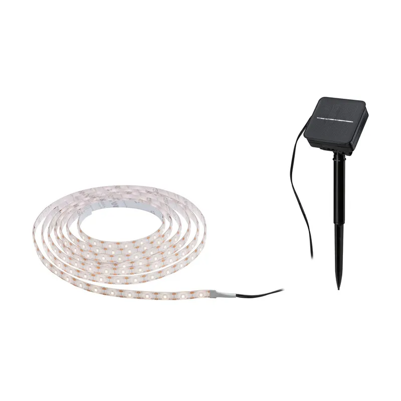 Paulmann Solar LED Stripe mit Dämmerungssensor IP44 3m 2700K 0,3W Schwarz