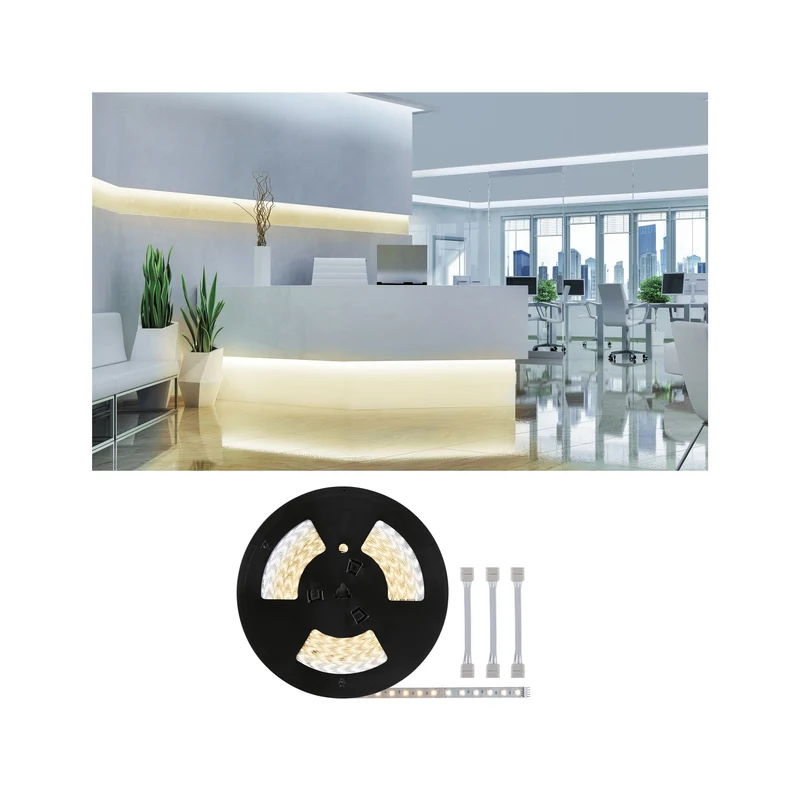 Paulmann MaxLED 500 Tunable White Strip inkl. Adapterkabel 20m mit Weißlichtsteuerung unbeschichtet