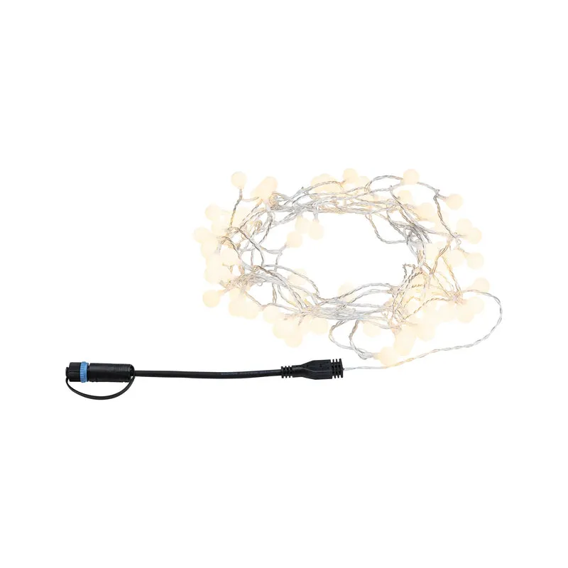 Paulmann Plug & Shine Lichterkette IP44 7,5m 24V 3.000K 72x2lm