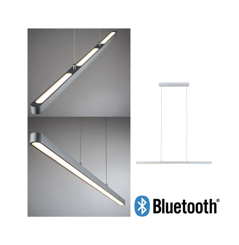 Paulmann LED Pendelleuchte Lento Smart Home Bluetooth Tunable White 3570lm 43W Chrom matt dimmbar höhenverstellbar