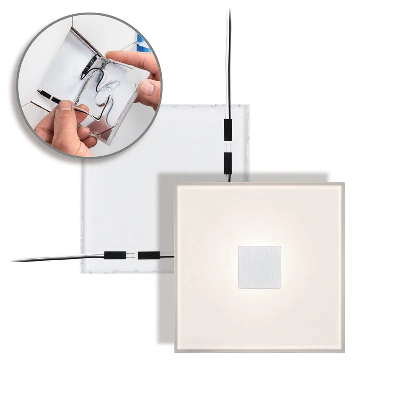 Paulmann LumiTiles LED Fliesen Square Ergänzung IP44 100x10mm 20lm 12V 0,8W 2700K Weiß Kunststoff,Aluminium