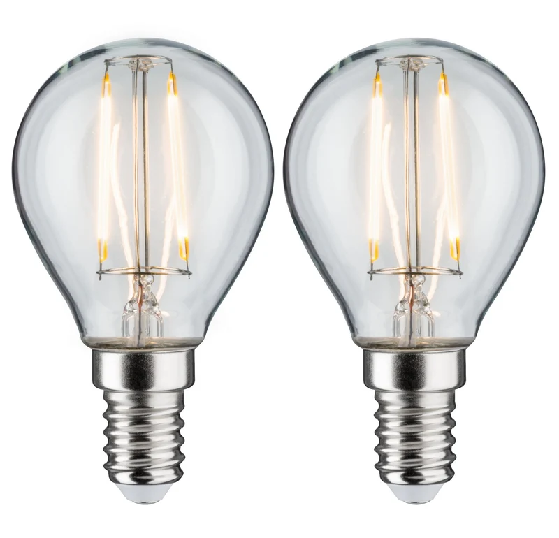 Paulmann LED Tropfen Filament 2er-Pack E14 230V 2x250lm 2x2,7W 2700K Klar