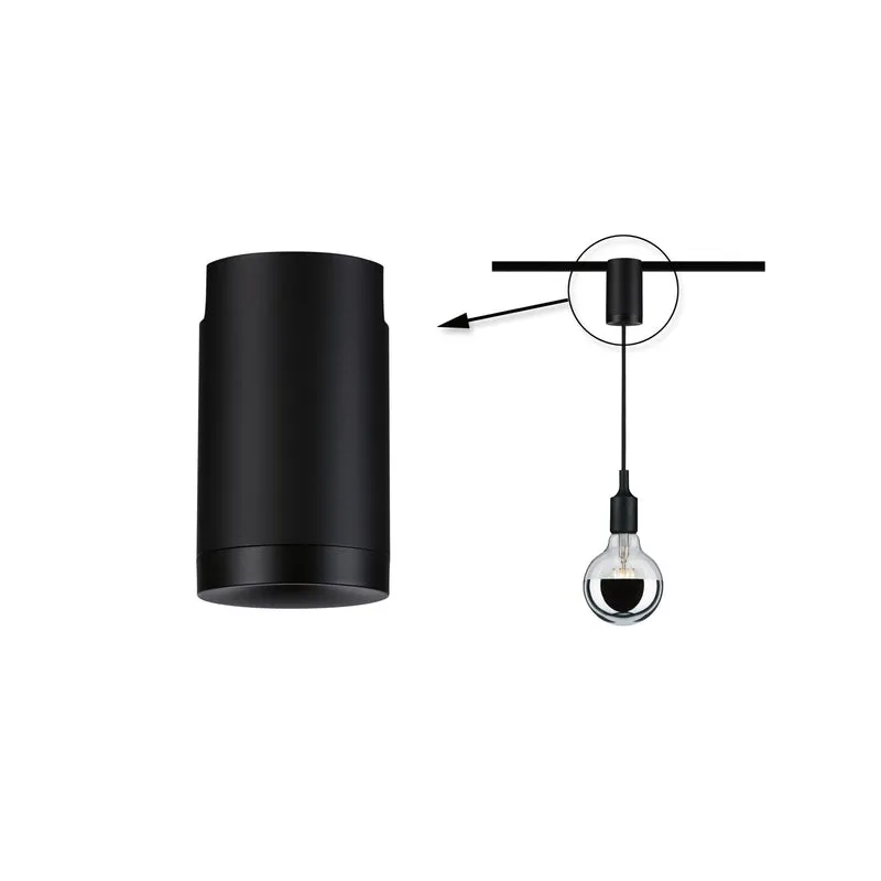Paulmann URail Pendeladapter Universal 62mm 230V Schwarz matt