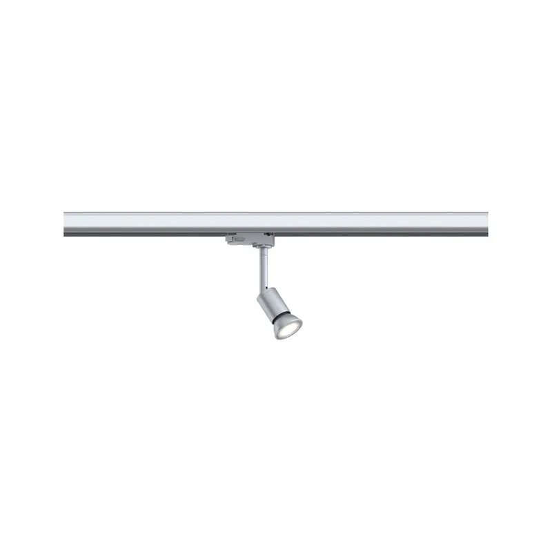 Paulmann ProRail3 LED Spot Purell Silber,Chrom max. 10W GU10, ohne Leuchtmittel