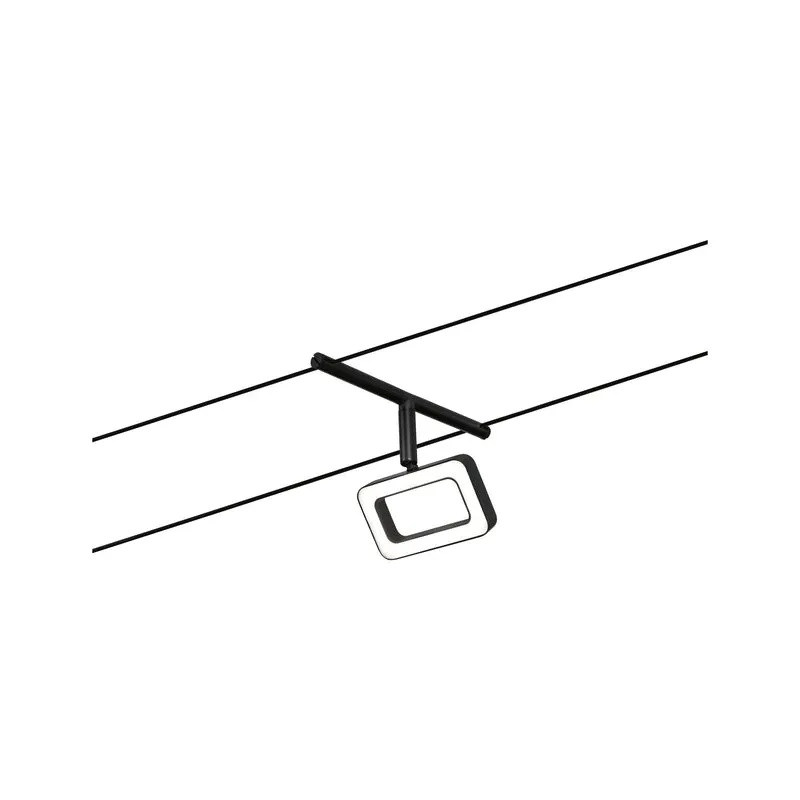 Paulmann Seilsystem Spot Frame Schwarz matt,Chrom 1x4,8W 3.000 DC 60VA