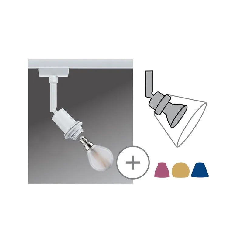 Paulmann URail DecoSystems Spot max1x20W E14 Weiß 230V Metall