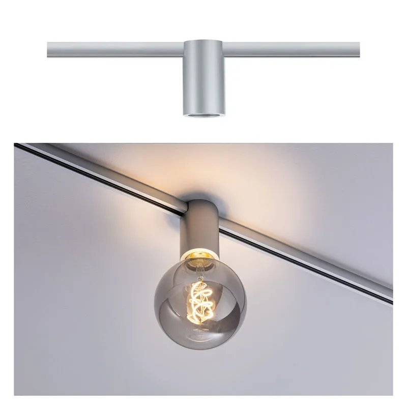 Paulmann URail Ceiling Socket max1x20W E27 Chrom matt 230V Metall