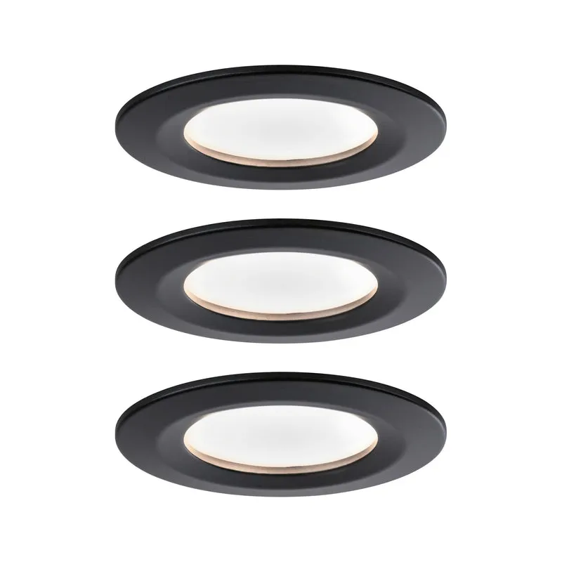 Paulmann EBL Nova Coin rund starr LED 3x6,5W 2700K 230V Schwarz matt/Alu