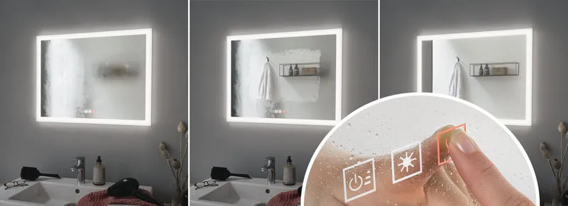 Paulmann WallCeiling HomeSpa Mirra eckig IP44 LED _W 800x600mm Chrom/Ws 230V Mt/Acryl