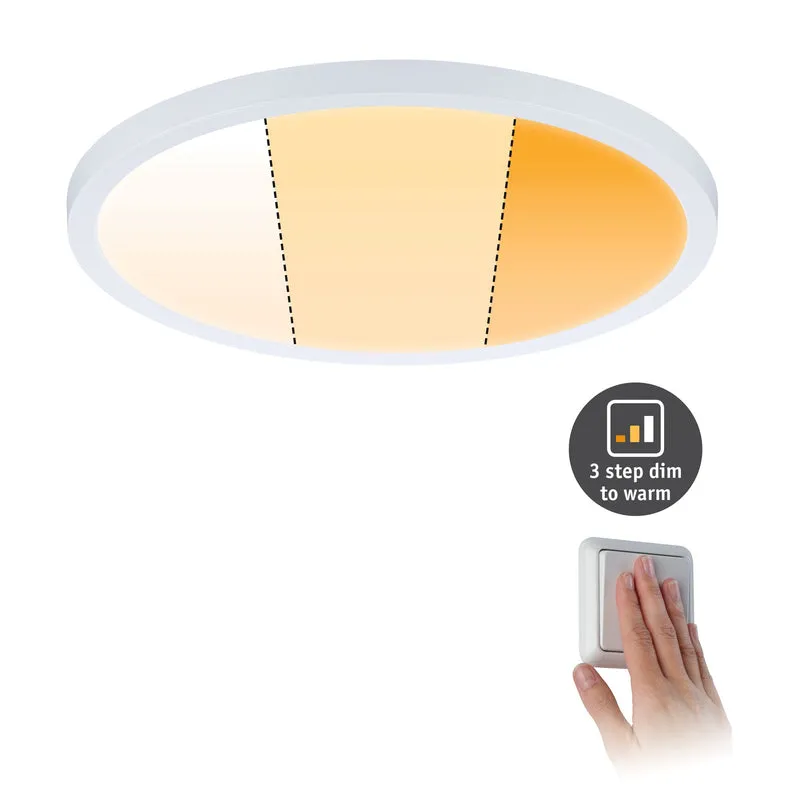 Paulmann EB Panel Areo VariFit IP44 20W 3 Step dim to warm 230mm Weiß Kst