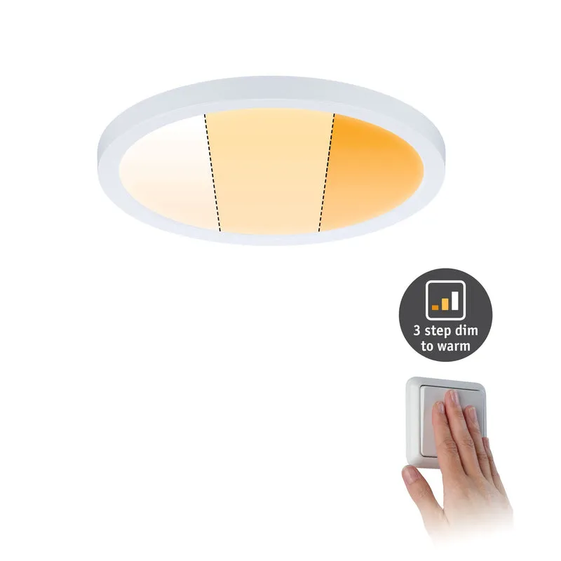 Paulmann EB Panel Areo VariFit IP44 15W 3 Step dim to warm 175mm Weiß Kst