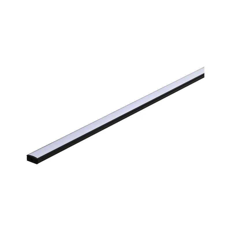 Paulmann Base Profil mit weißem Diffusor 2m schwarz eloxiert/weiß Alu/Kunststoff