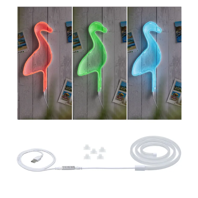 Paulmann Neon Colorflex USB Strip RGB 1m inkl Kabelschalter 7W 5V weiß Kst