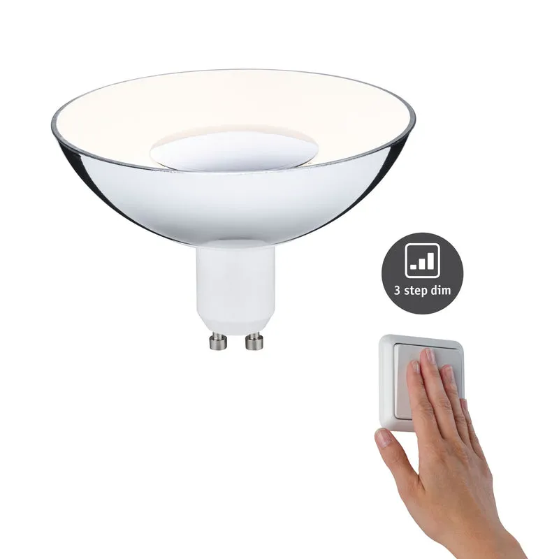 Paulmann LED GU10 360lm 4,9W weiß/silber 3step dim 230V