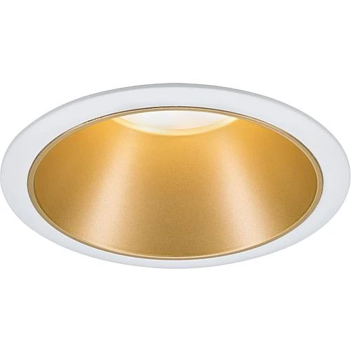 LED-Einbaustrahler 'Cole' weiß/gold rund 93396