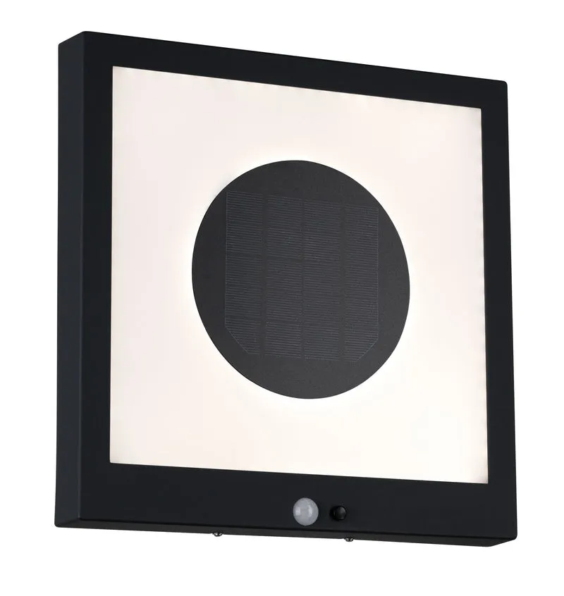 Paulmann Outdoor Solar Panel Taija mit Bewegungsmelder 300x300mm 3000K Anthrazit
