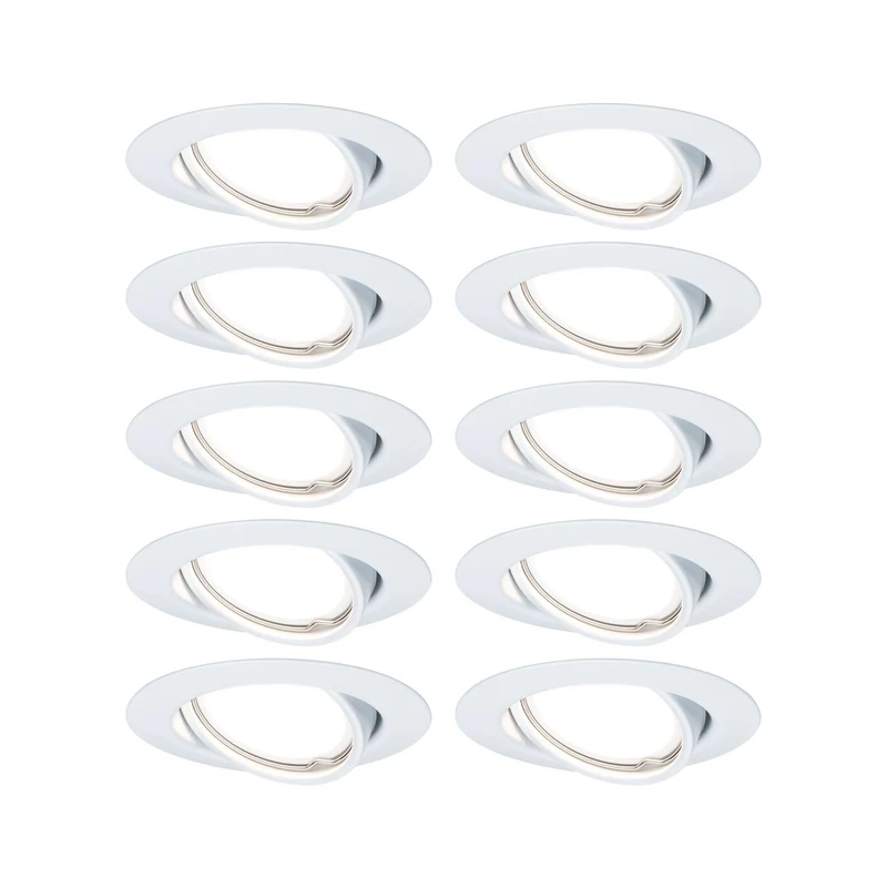 Paulmann Einbauleuchte LED Base rund max. 10x10W GU10 Weiß