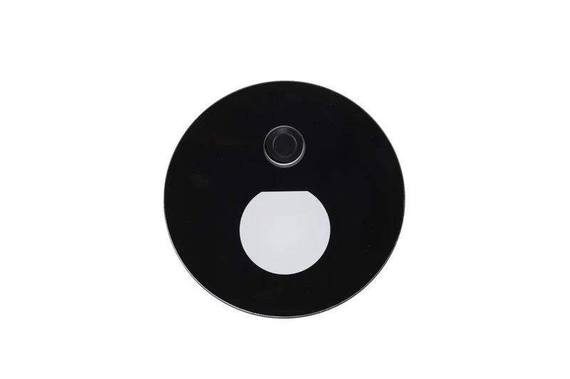 Deko-Light Abdeckung Round Glas für Alwaid Pro Motion, halbrund Lichtkegel, Schwarz