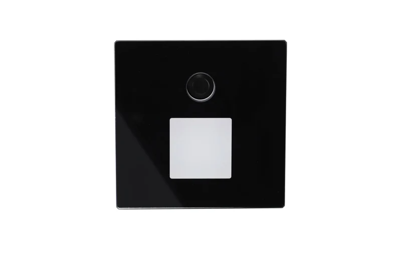Deko-Light Abdeckung Square Glas für Alwaid Pro Motion, viereck Lichtkegel, Schwarz