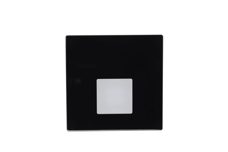 Deko-Light Abdeckung Square Glas für Alwaid Pro, viereck Lichtkegel, Schwarz