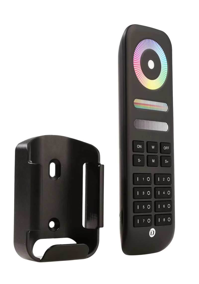 Deko-Light RF-smart, Fernbed., schwarz, 8 Zo, Single/CCT/RGB/RGBW/RGB+CCT