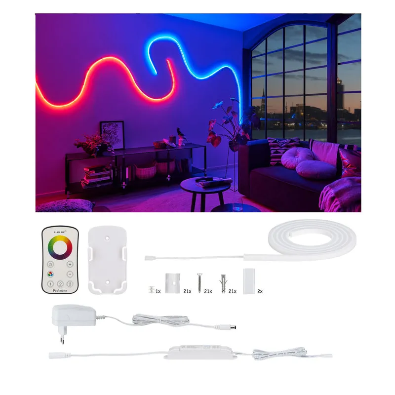 Paulmann MaxLED Flow Basisset 1,5m RGB 13,5 Watt inkl. Funk-Fernbedienung