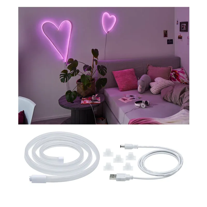 Paulmann Neon Colorflex USB Strip Pink 1m 4,5W 5V Pink/Weiß Kunststoff