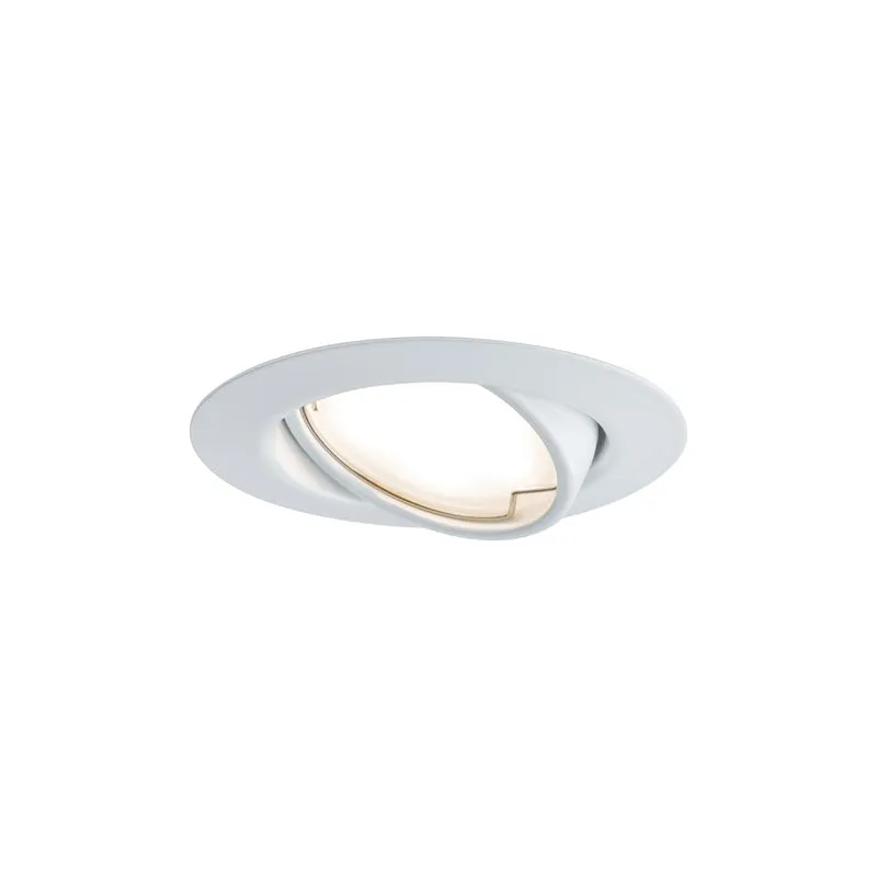 Paulmann EBL Base Coin Set schwenkbar 1x5W 230V 51mm Weiß/Metall