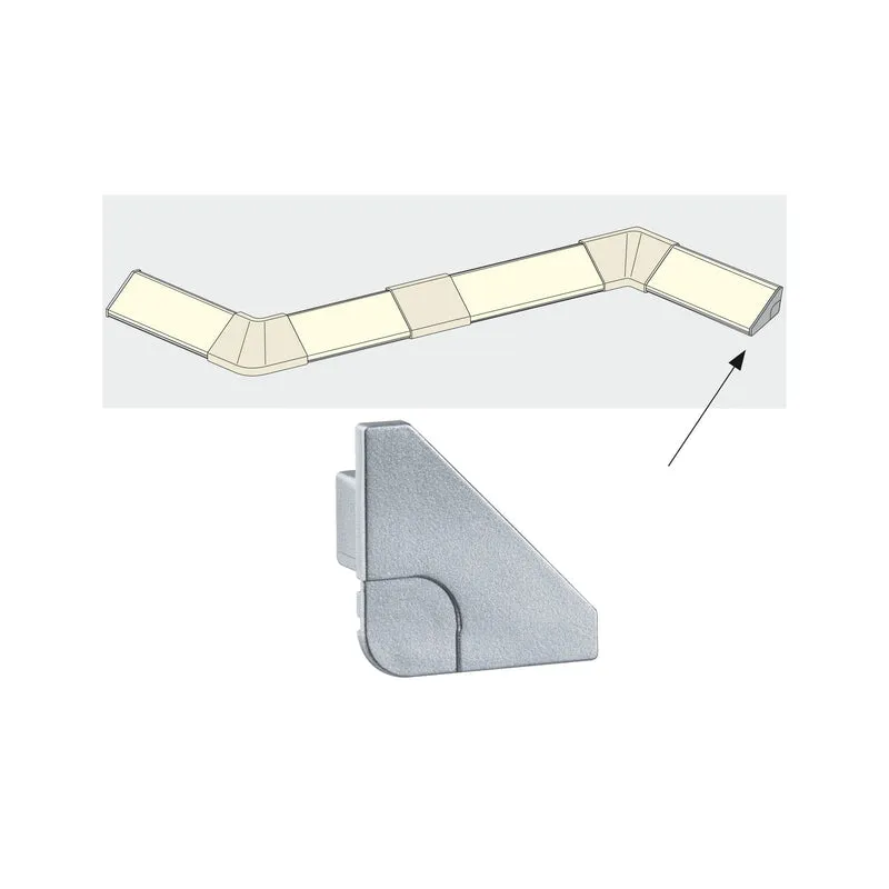 Paulmann Function Delta Profil End Cap 2er Pack Alu matt Kunststoff