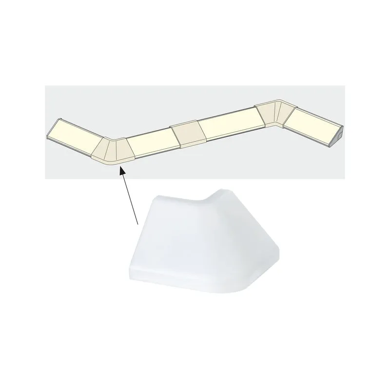 Paulmann Function Delta Profil Outside Corner 2er Pack Satin Kunststoff