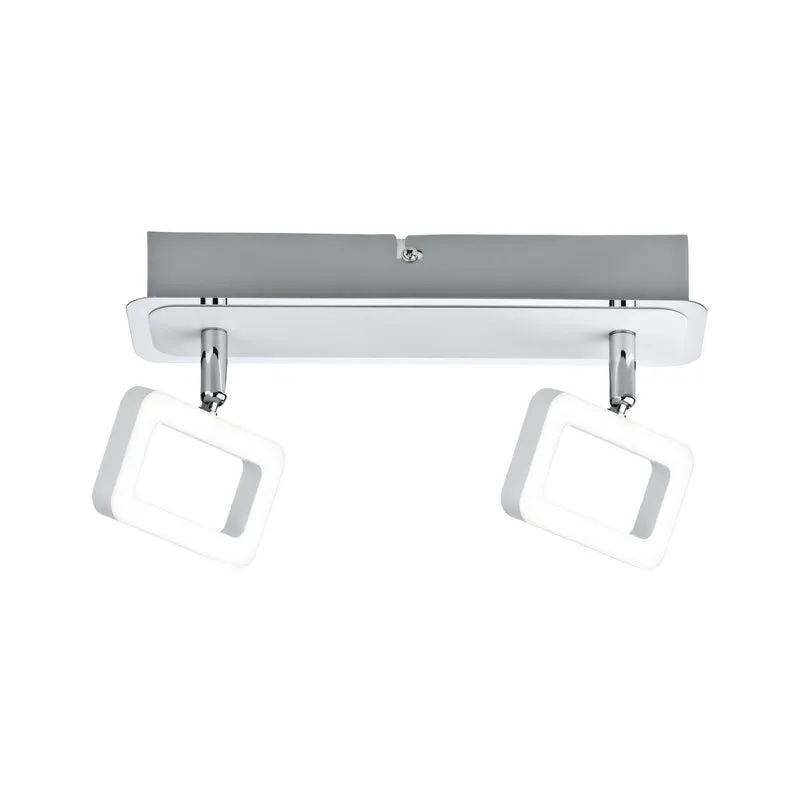 Paulmann Spotlight Frame 2x4,5W Weiß matt/Chrom 230V Metall
