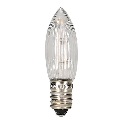 3x LED Ersatzbirne 6V 0,2W E10 ww