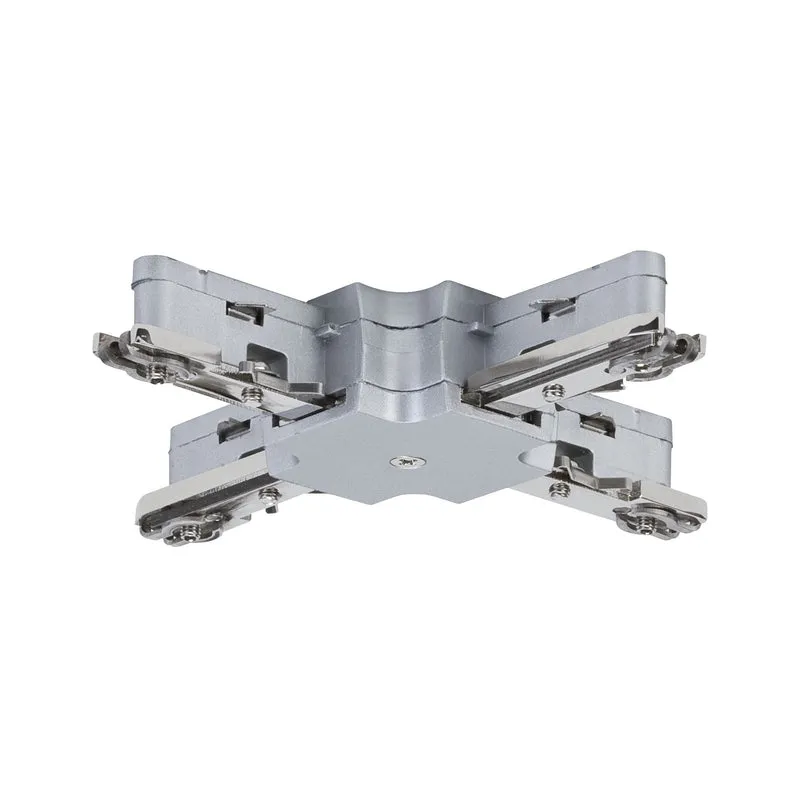 Paulmann URail System Light&Easy X-Verbinder 125mm max. 1000W Chrom matt 230V Metall