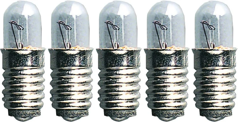 5x Ersatzlämpchen E5 12V 0,6W 387-55(für Tiara u. Spira)