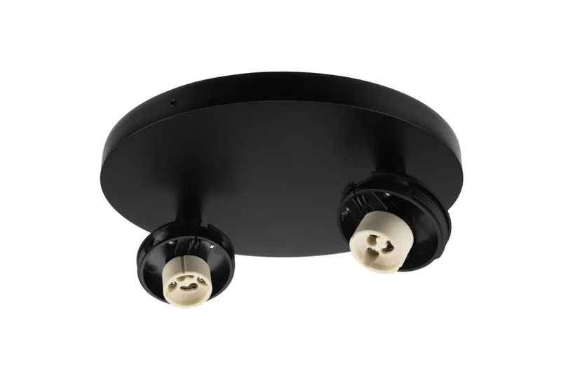 Deko-Light Can Tilt Round Base, 2x 7,5 W GU10, Schwarz
